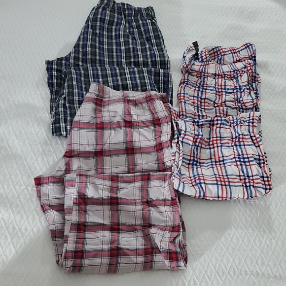 3 Sets of Plaid Pajama Pant Sets - Picture 2 of 13